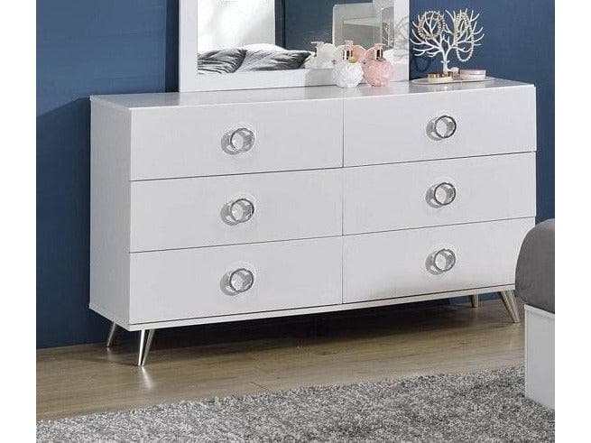 Perse White Dresser - Ornate Home