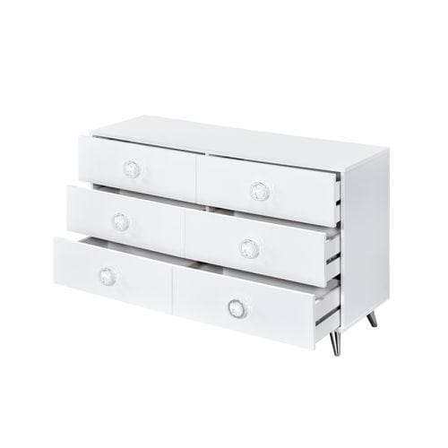 Perse White Dresser - Ornate Home