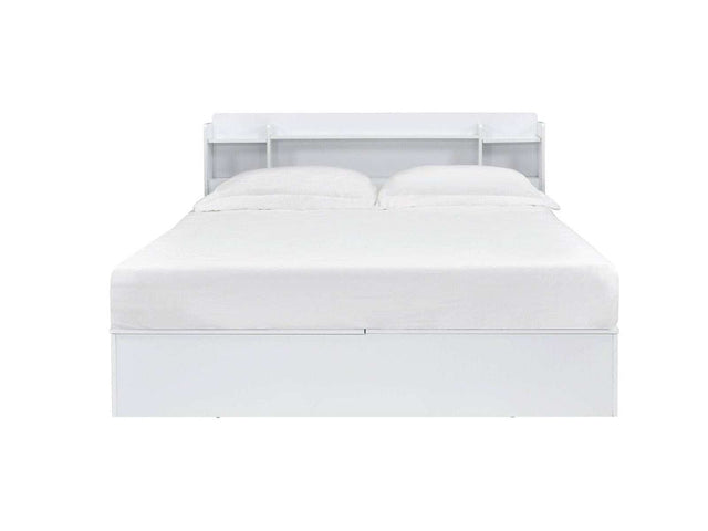 Perse White Queen Platform Bed - Ornate Home