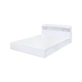 Perse White Queen Platform Bed - Ornate Home