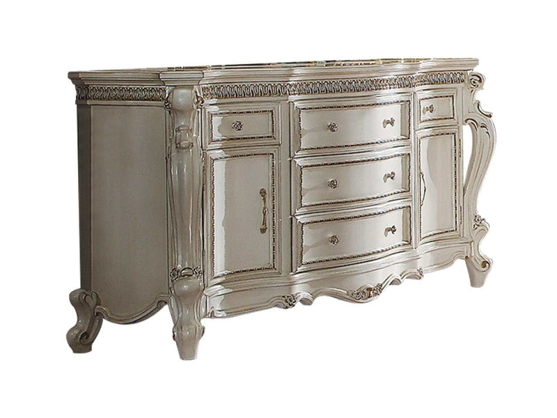 Picardy Antique Pearl Dresser - Ornate Home