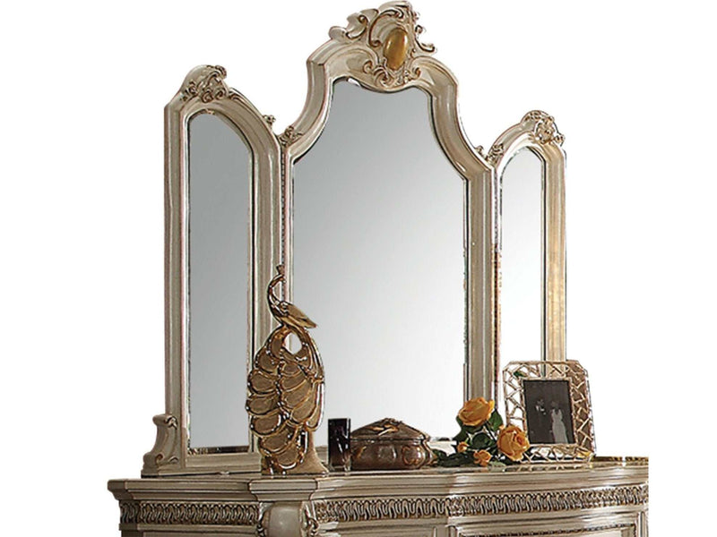 Picardy Antique Pearl Mirror - Ornate Home