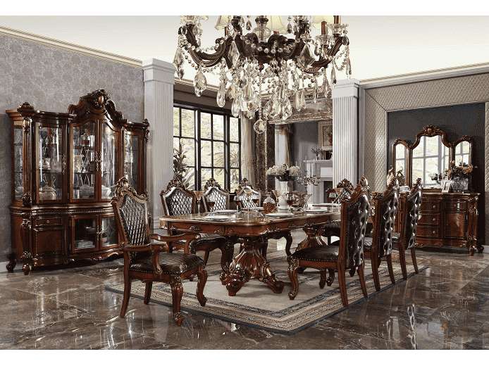 Picardy Cherry Oak Dining Table - Ornate Home