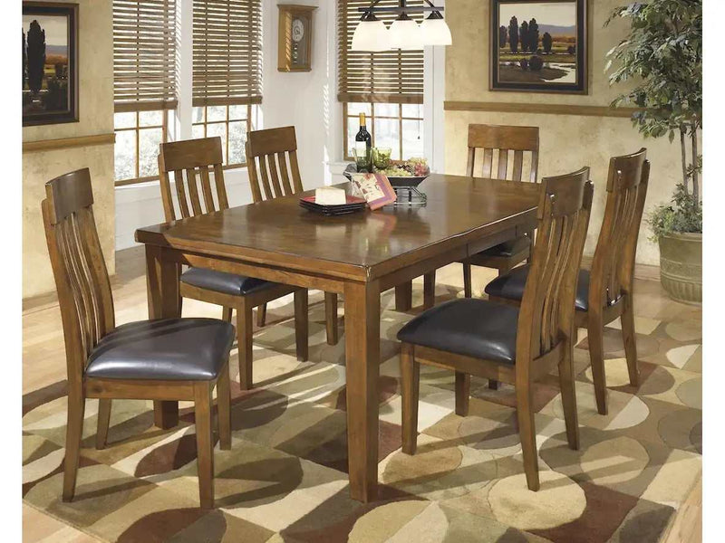 Ralene Medium Brown Dining Room Set / 7pc - Ornate Home