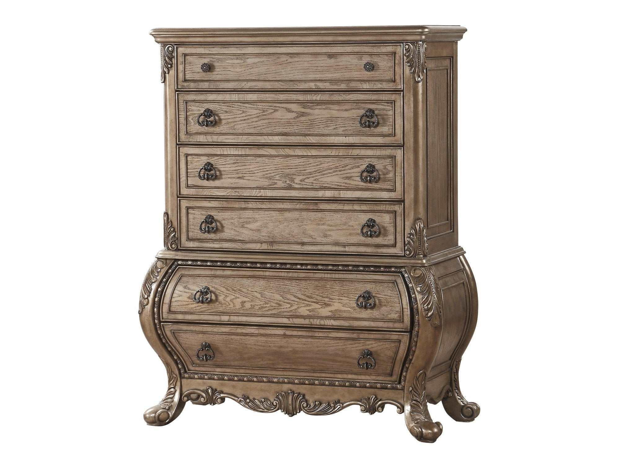 Ragenardus Vintage Oak Chest - Ornate Home