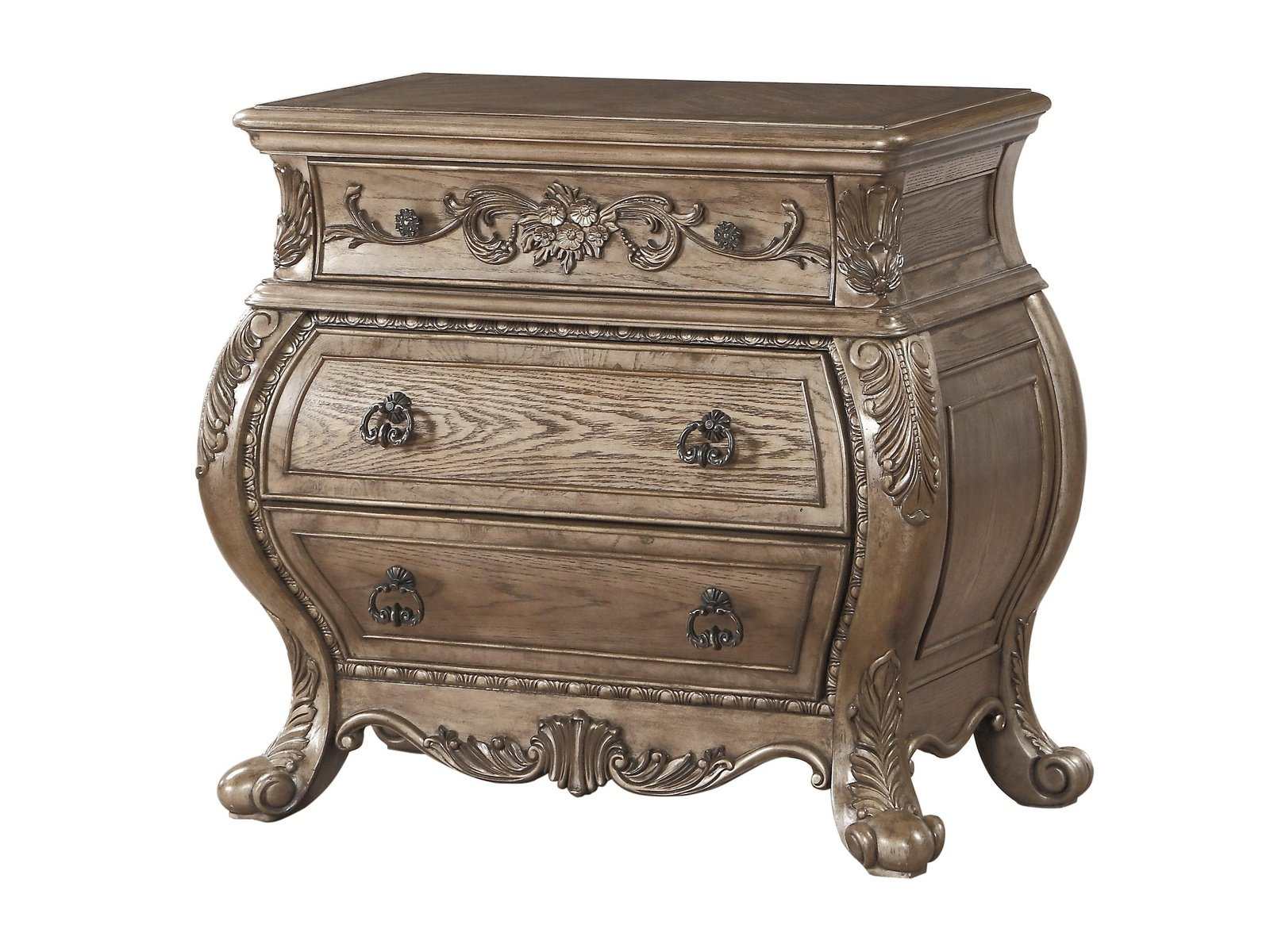 Ragenardus Vintage Oak Nightstand - Ornate Home