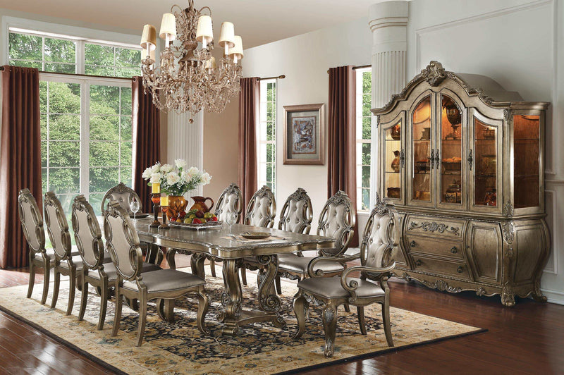 Ragenardus Vintage Oak Rectangular Dining Table - Ornate Home
