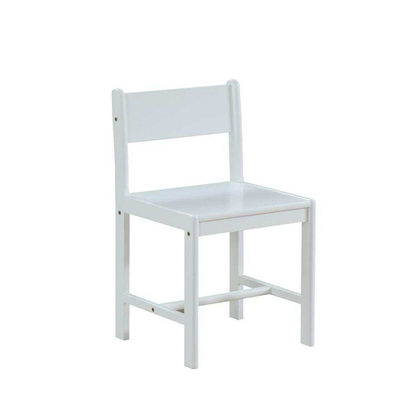 Ragna White Twin Loft Bed Set w/ Chair - Ornate Home