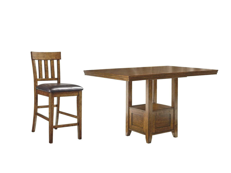 Ralene Medium Brown Counter Height Dining Room Set / 7pc - Ornate Home