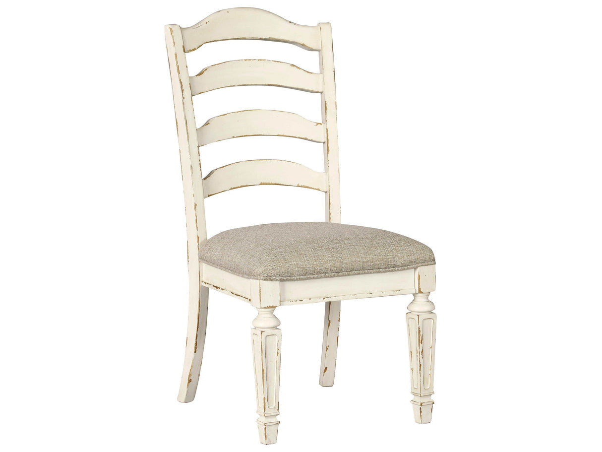 Realyn Chipped White Dining Chair (Set of 2) - Ornate Home