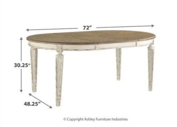 Realyn Dining Table w/ Extension Leaf - Ornate Home