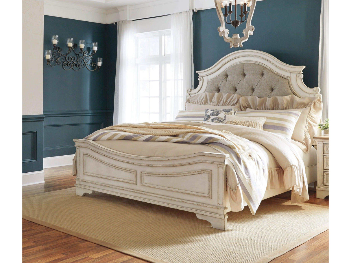 Realyn King Upholstered Panel Bed - Ornate Home