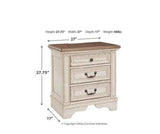 Realyn Nightstand w/ Three Drawer - Ornate Home