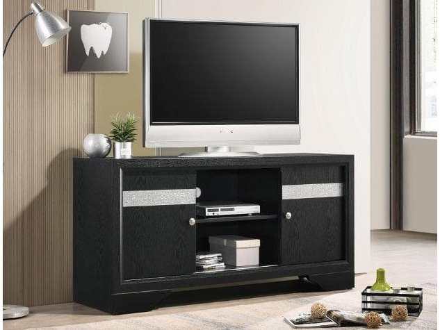 Regata Black 55" TV Stand - Ornate Home