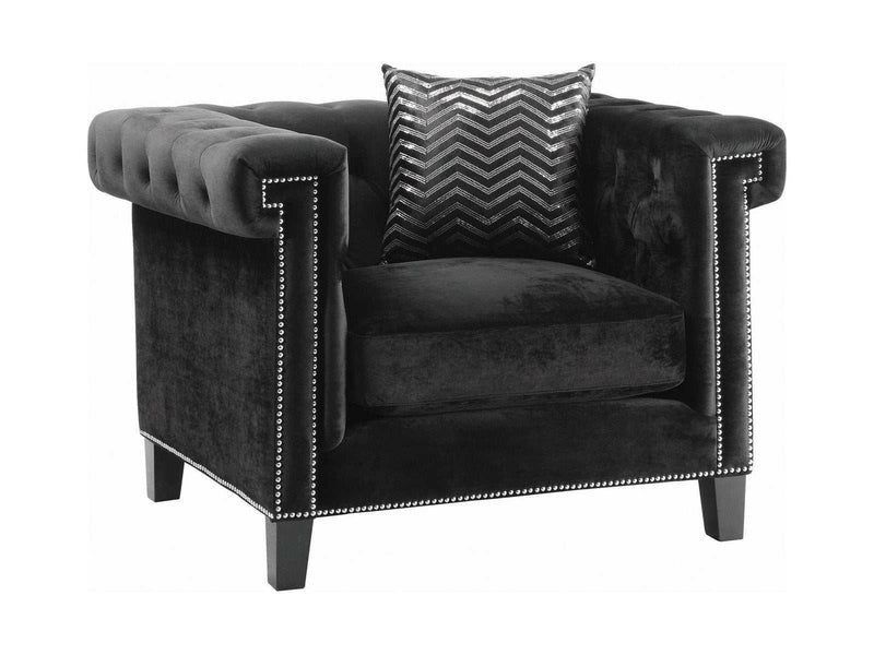 Reventlow Black Chair - Ornate Home