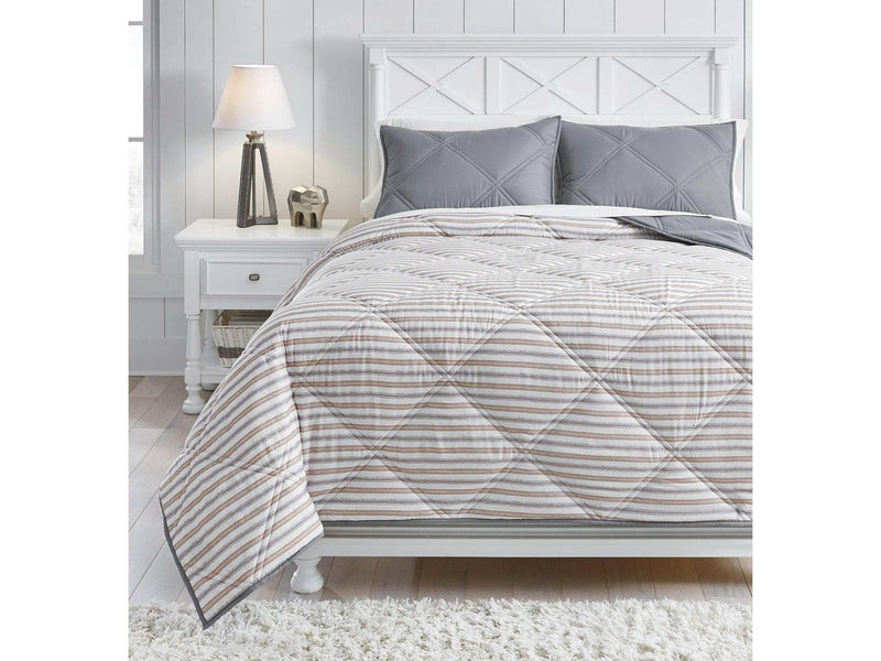 Rhey 3Piece Full Comforter Set - Ornate Home