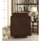 Rosia Chocolate Velvet Recliner (Motion) - Ornate Home