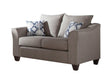 Salizar Grey Stationary Loveseat - Ornate Home