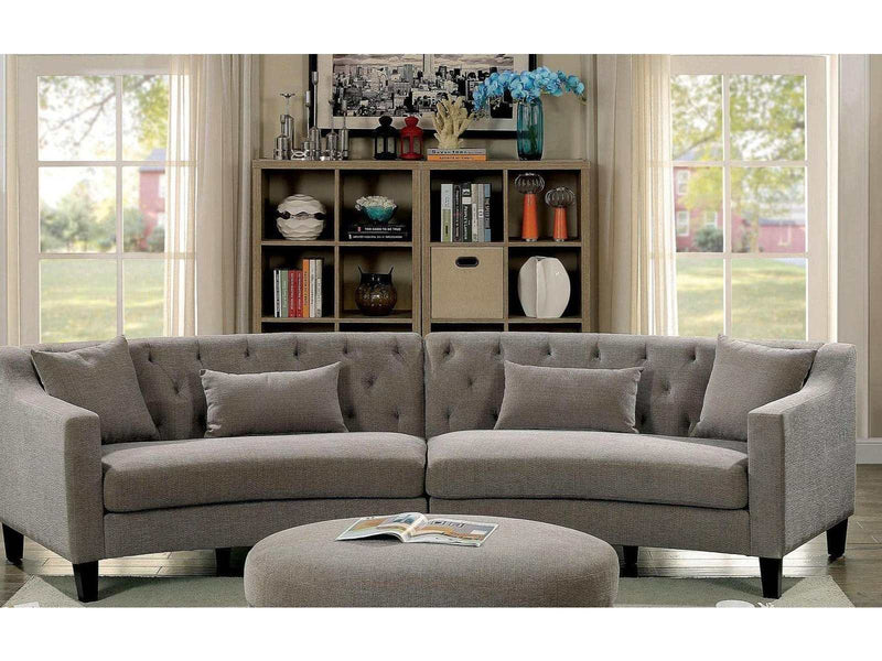 Sarin Dark Gray Sectional Sofa - Ornate Home