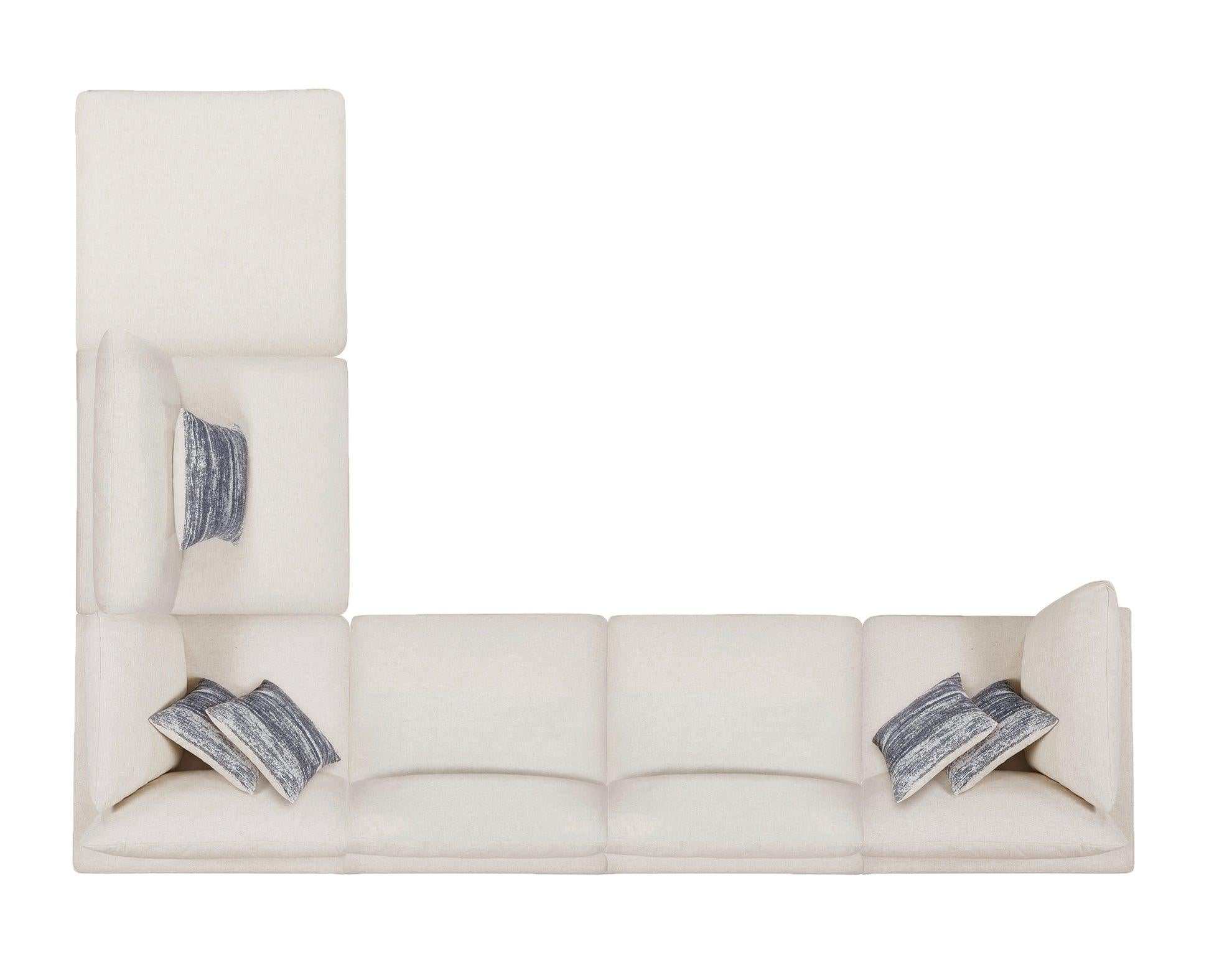 Serene Beige 6pc Modular Sectional - Ornate Home