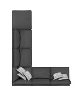 Serene Charcoal 6pc Modular Sectional - Ornate Home