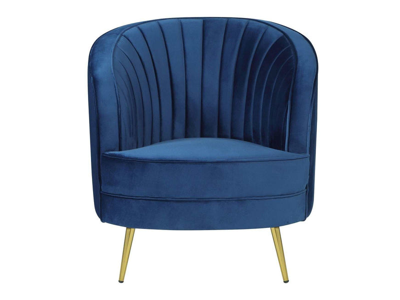 Sophia Blue & Gold Chair - Ornate Home