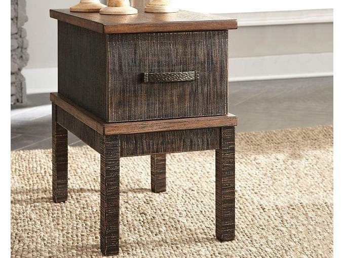 Stanah Chairside End Table with USB Ports & Outlets - Ornate Home