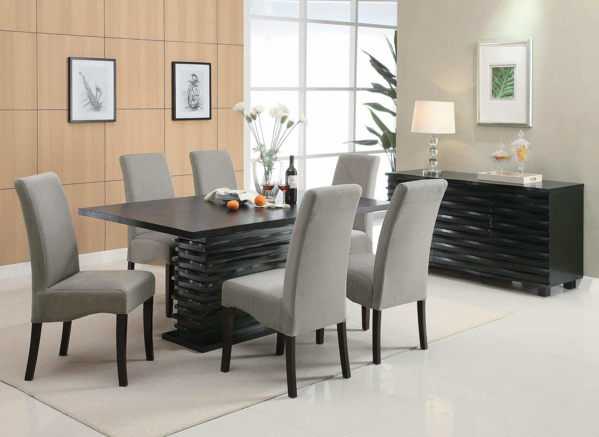 Stanton Black Rectangular Dining Table - Ornate Home