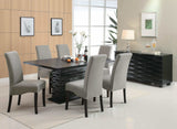 Stanton Black Rectangular Dining Table - Ornate Home