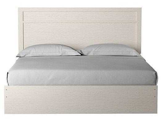 Stelsie White King Panel Bed - Ornate Home