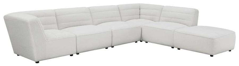 Sunny - Natural White - 6pc Modular Sectional - Ornate Home