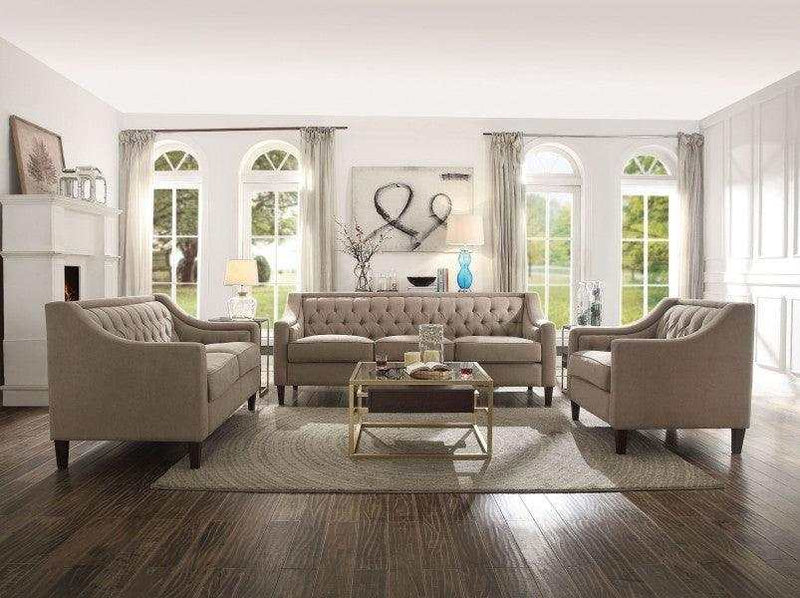 Suzanne Beige Fabric Sofa - Ornate Home