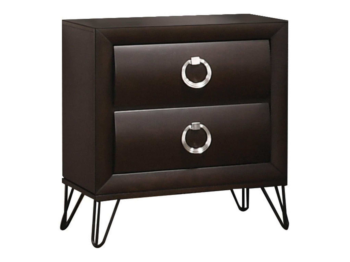 Tablita Dark Merlot Nightstand - Ornate Home