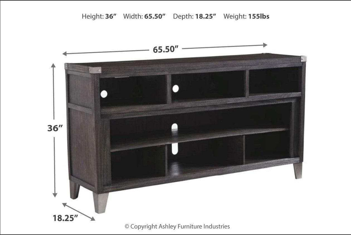 Todoe Gray 65" TV Stand - Ornate Home