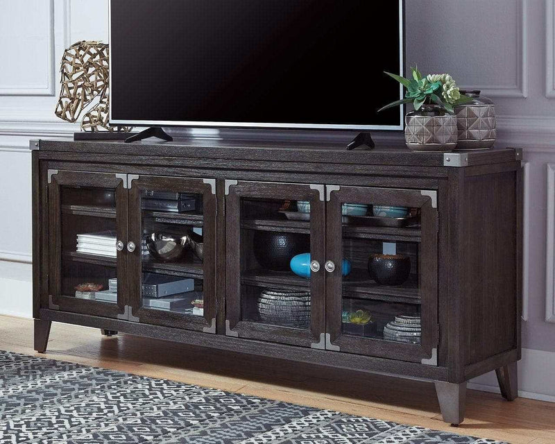 Todoe Gray 70" Extra Large TV Stand - Ornate Home