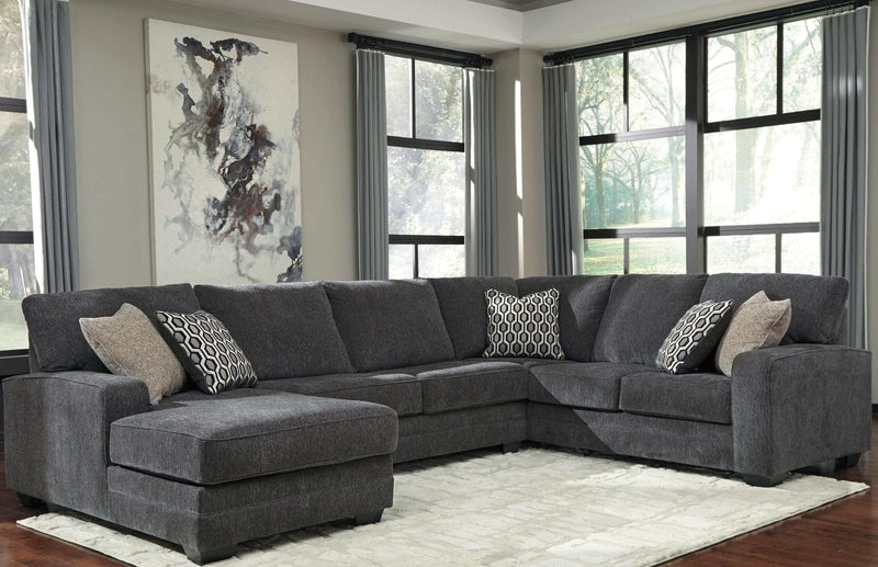Tracling - Slate - 3pc Sectional Sofa w/ Chaise - Ornate Home
