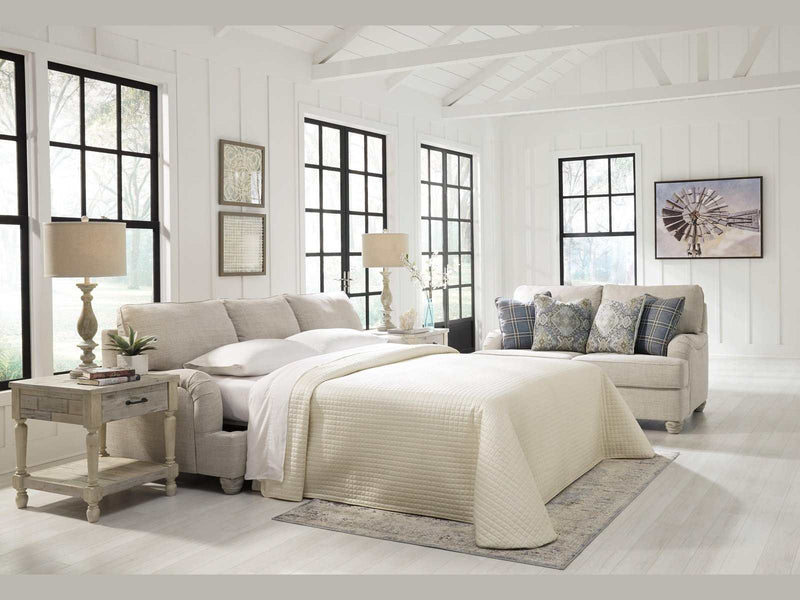 [SOFT OPENING DEAL] Traemore - Beige Linen - Queen Sofa Sleeper - Ornate Home