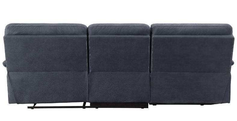Trifora Dark Gray Fabric Reclining Sectional Sofa w/Storage - Ornate Home