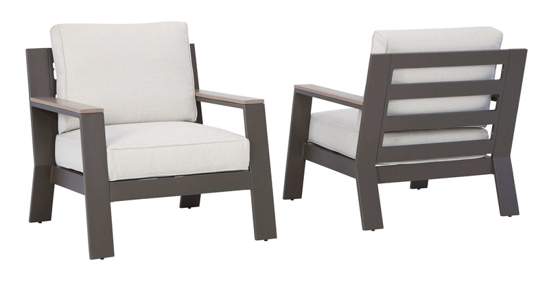 Tropicava Outdoor Lounge Chair w/ Cushion (Set of 2) - Ornate Home
