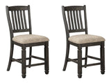 Tyler Creek Black/Grayish Brown Counter Height Bar Chair (Set of 2) - Ornate Home