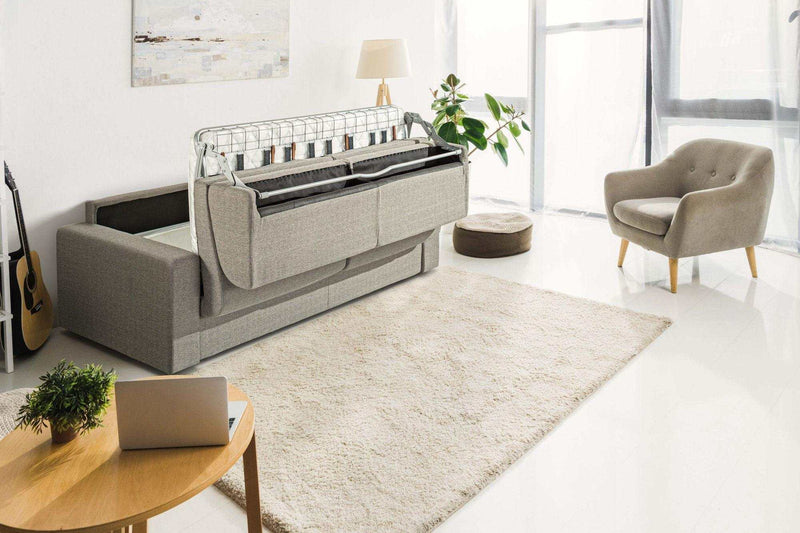 Urrita Gray Fabric Sofa Bed w/ Full Size Mattress - Ornate Home