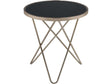 Valora Champagne & Black Glass End Table - Ornate Home