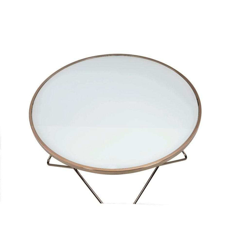 Valora Champagne & Frosted Glass Coffee Table - Ornate Home