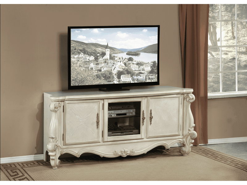Versailles Bone White TV Stand - Ornate Home