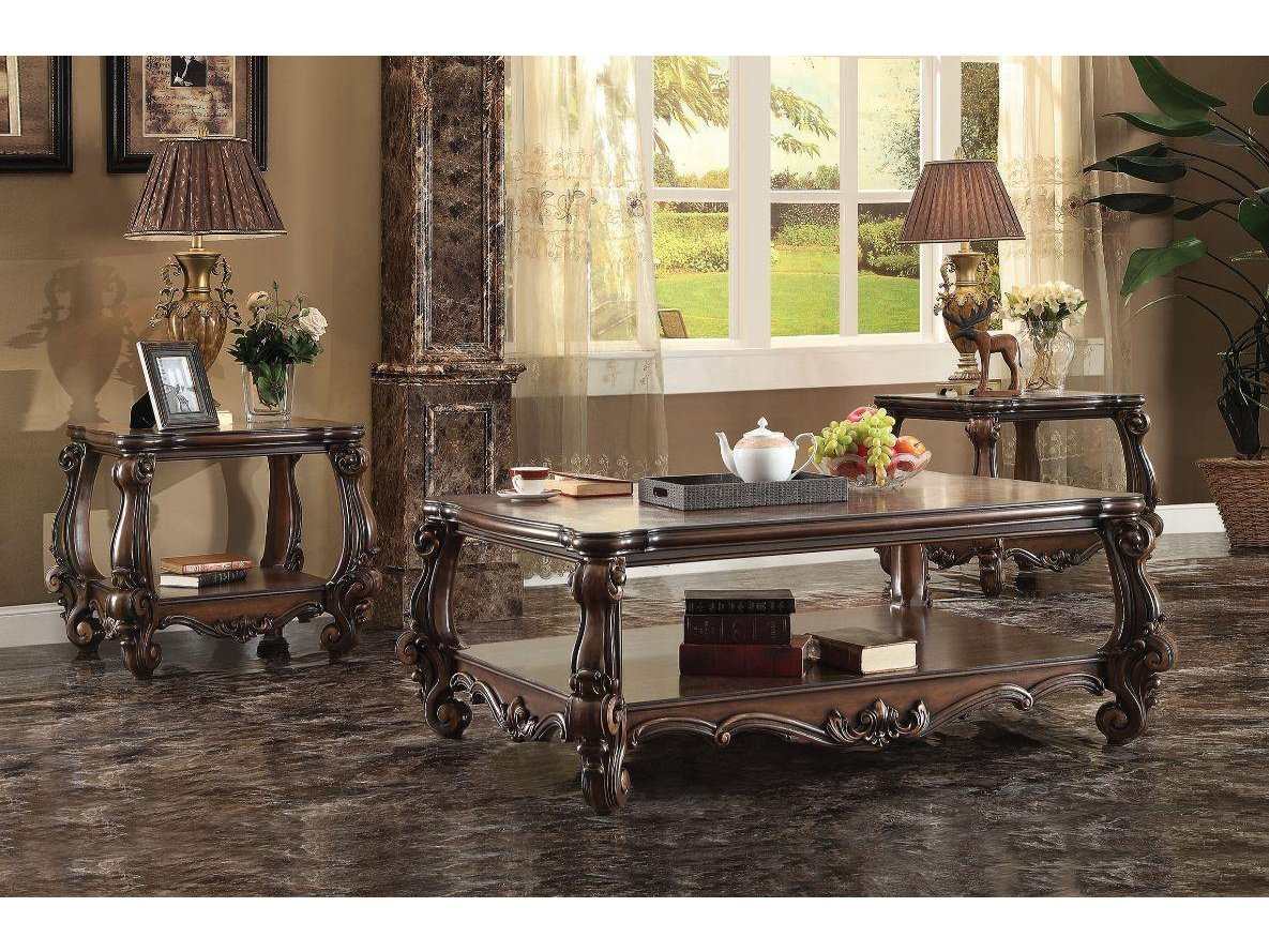 Versailles Cherry Oak Coffee Table - Ornate Home