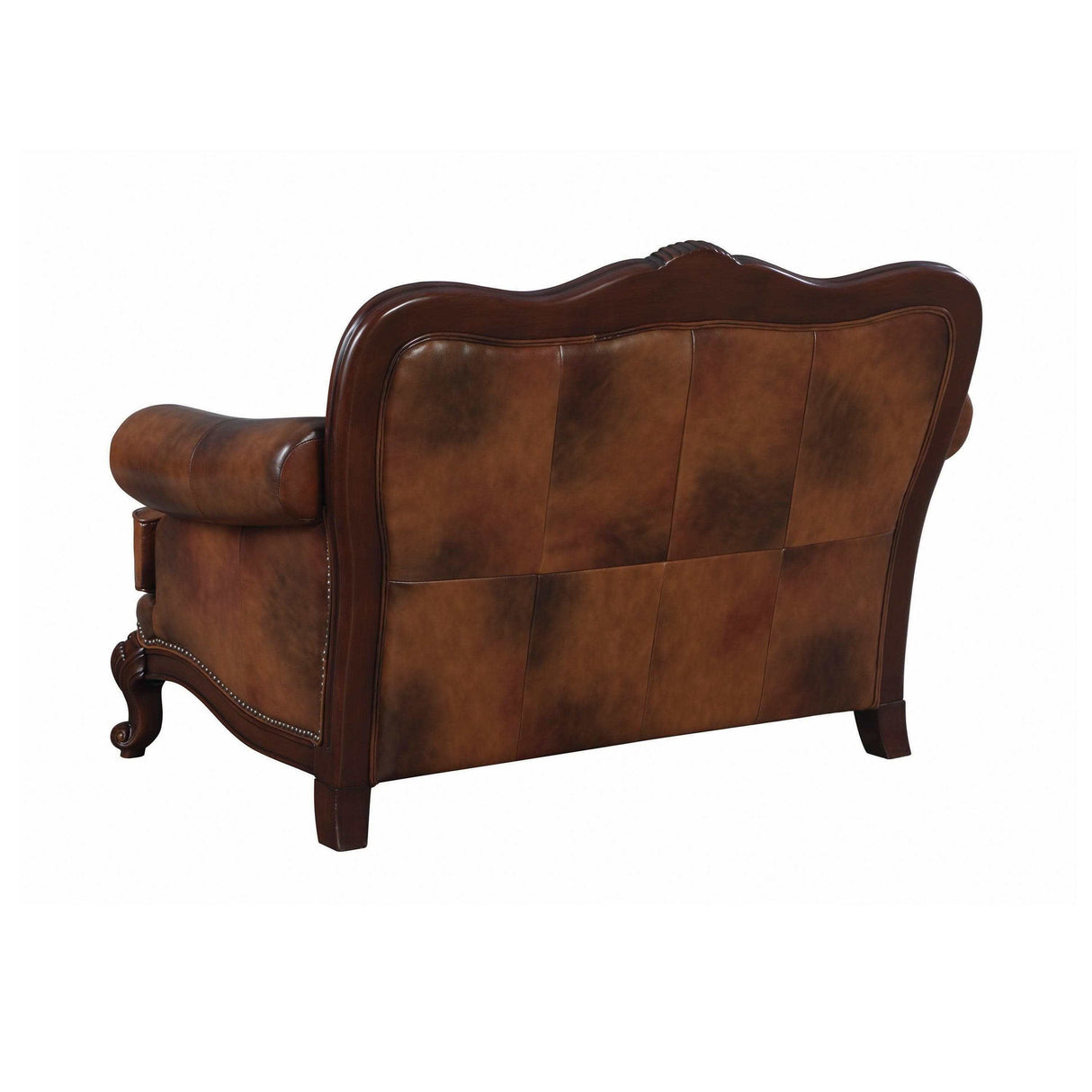 Victoria TriTone & Brown Loveseat - Ornate Home