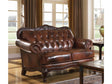 Victoria TriTone & Brown Loveseat - Ornate Home