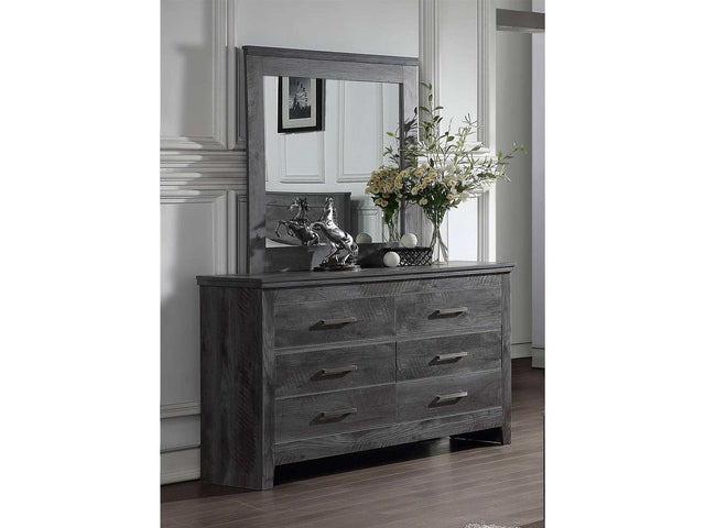 Vidalia Rustic Gray Oak Dresser - Ornate Home