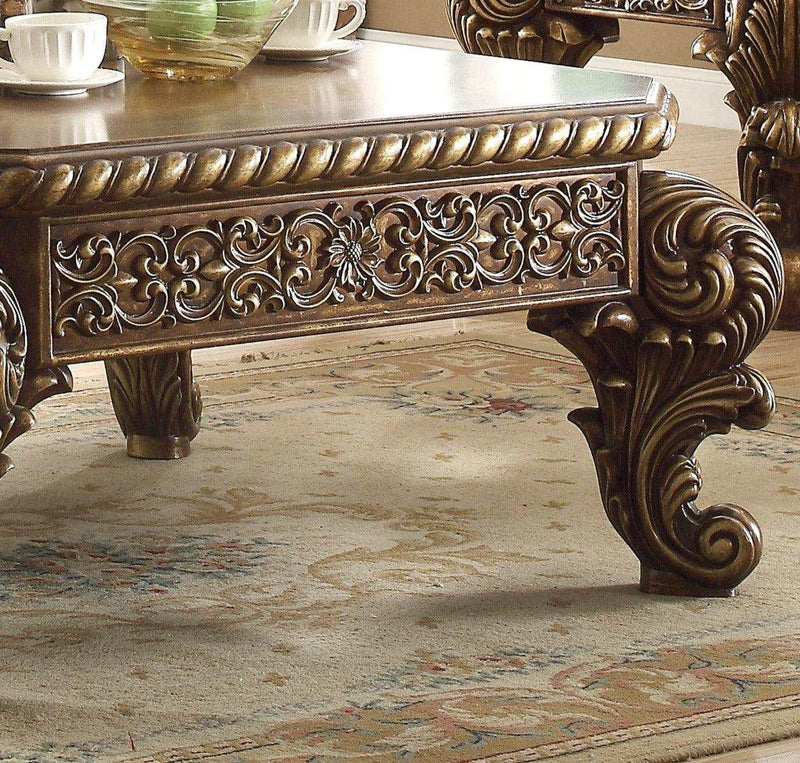 Vienna Mansion Dark Walnut Wooden Coffee Table - Ornate Home
