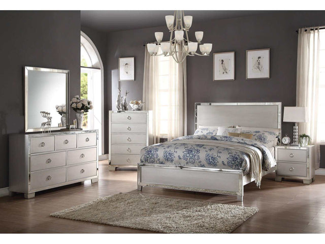 Voeville II Platinum Queen Bed - Ornate Home